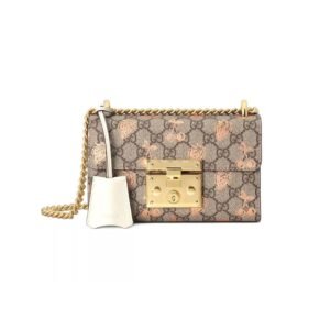 Padlock small berry shoulder bag