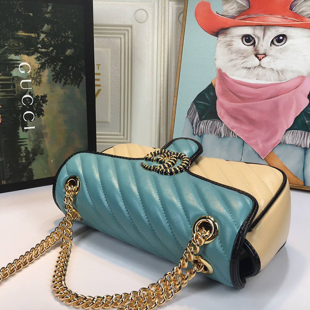 GG Marmont small matelasse shoulder bag - 画像5