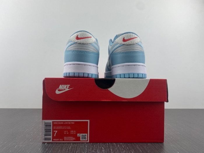 Nike Dunk Low Retro Fleece Swh Worn Blue FB1871-011 - صورة Nike Dunk Low Retro Fleece Swh Worn Blue FB1871-011 - صورة 5
