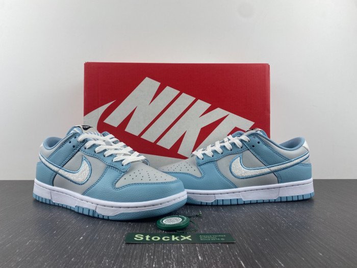 Nike Dunk Low Retro Fleece Swh Worn Blue FB1871-011 - صورة Nike Dunk Low Retro Fleece Swh Worn Blue FB1871-011 - صورة 8