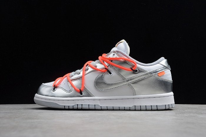 OFF White x Nike Dunk SB Low Silver White CT0856-800 - Imagen 4