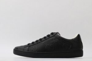 GUCC Ace Embroidered Low-Top Sneaker Black