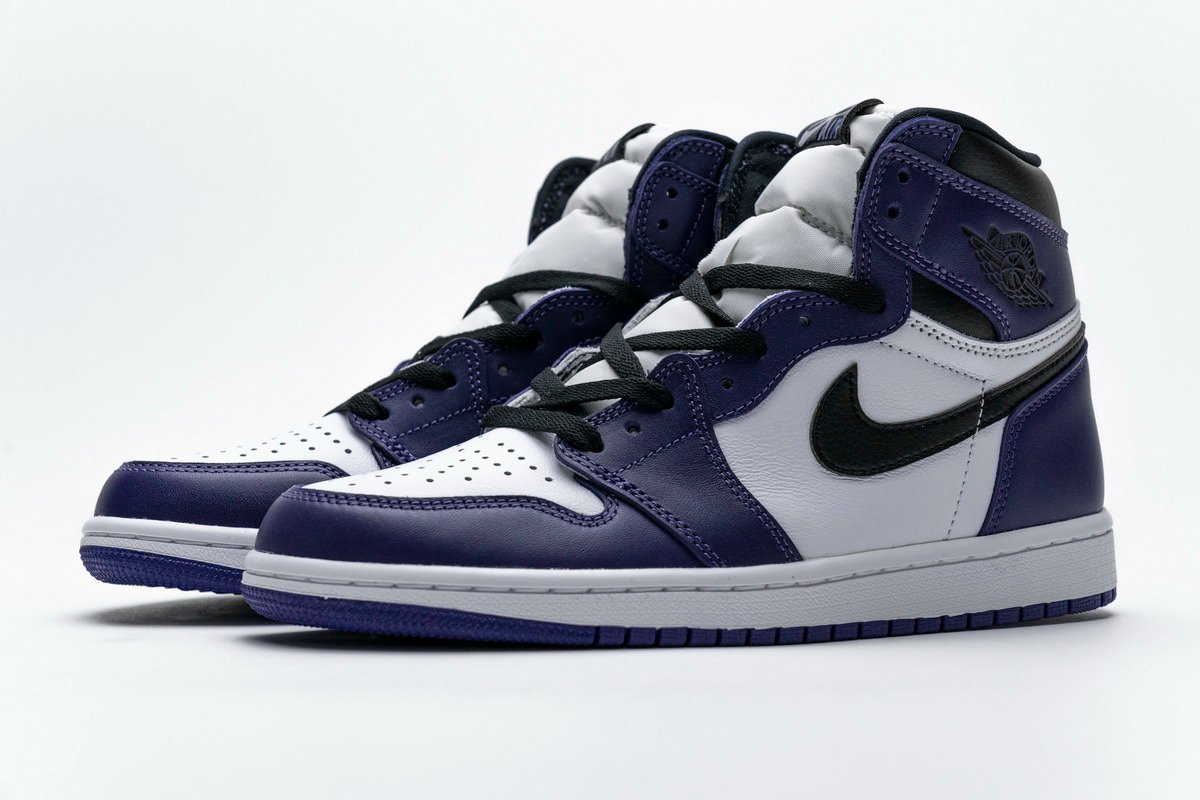 Air Jordan 1 High OG  Court Purple White - صورة Air Jordan 1 High OG  Court Purple White - صورة 2